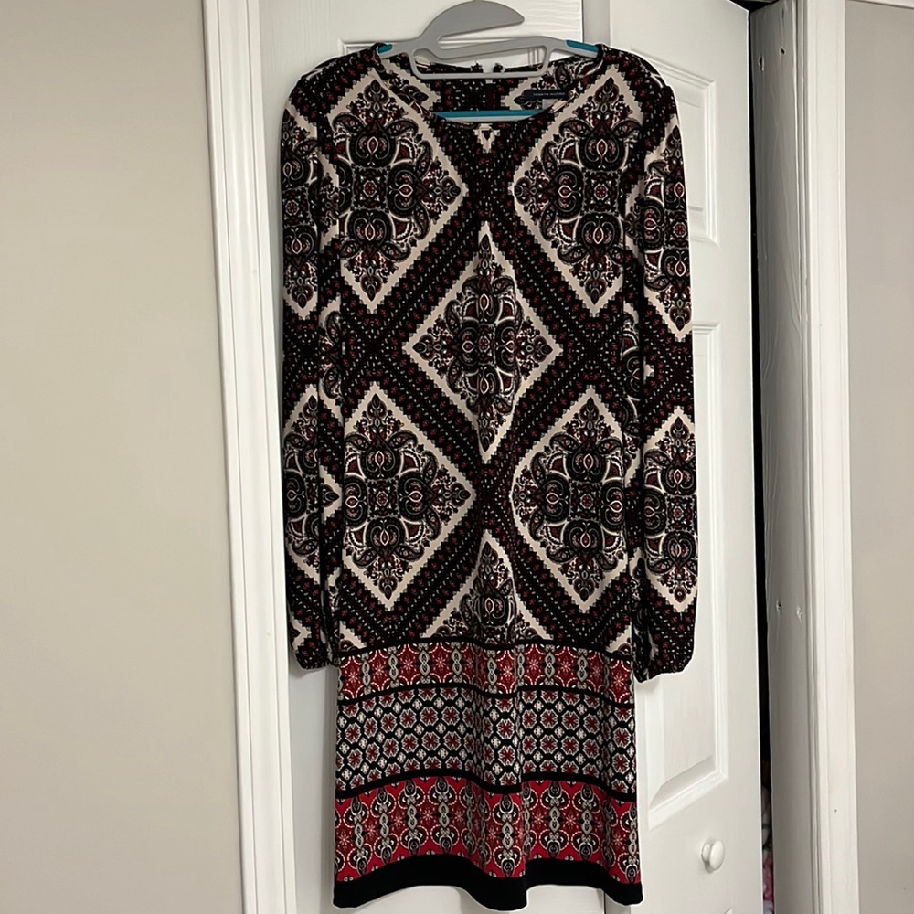 Tommy Hilfiger- patchwork print A-line dress